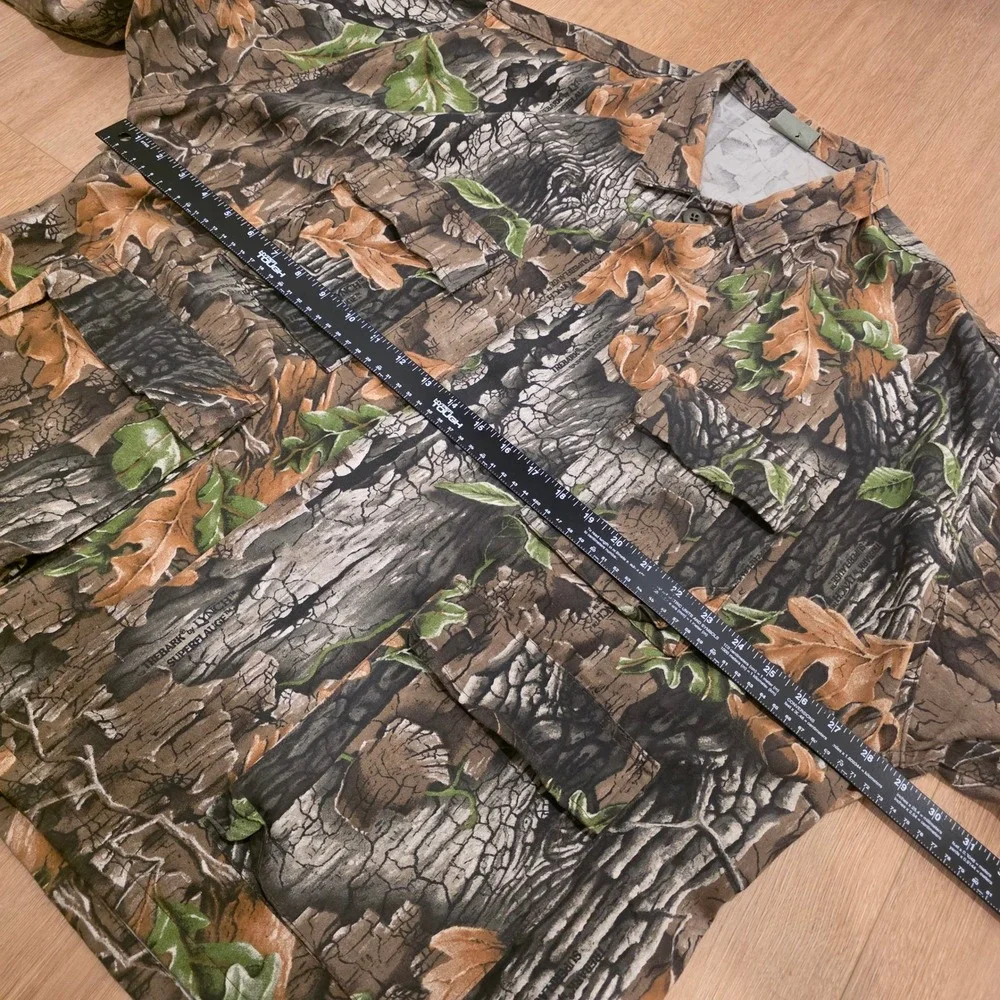 Vintage Trebark by Lynch Superflauge Camo Field Jacket Mens 2XL Camouflage 90s